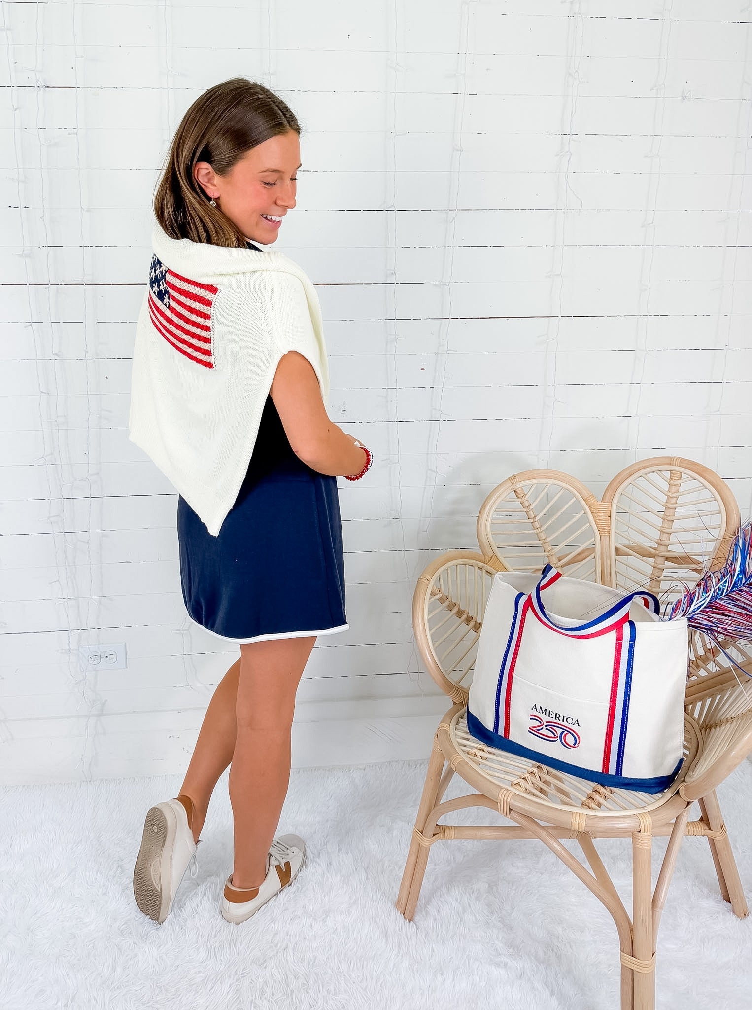 Patriot White Flag Sweater Sunday Edition