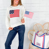 Patriot White Flag Sweater Sunday Edition