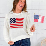Patriot White Flag Sweater Sunday Edition
