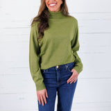 Patsy Lime Green Turtleneck Sweater Molly Bracken