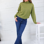 Patsy Lime Green Turtleneck Sweater Molly Bracken