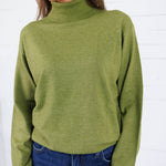 Patsy Lime Green Turtleneck Sweater Molly Bracken