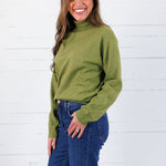 Patsy Lime Green Turtleneck Sweater Molly Bracken