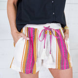 Patti Moroccan Striped Shorts Elan 