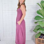 Paula Orchid Mixed Media Maxi Dress Be Cool