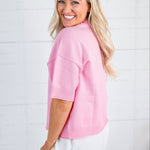 Paula Pink Boxy Sweater GLAM