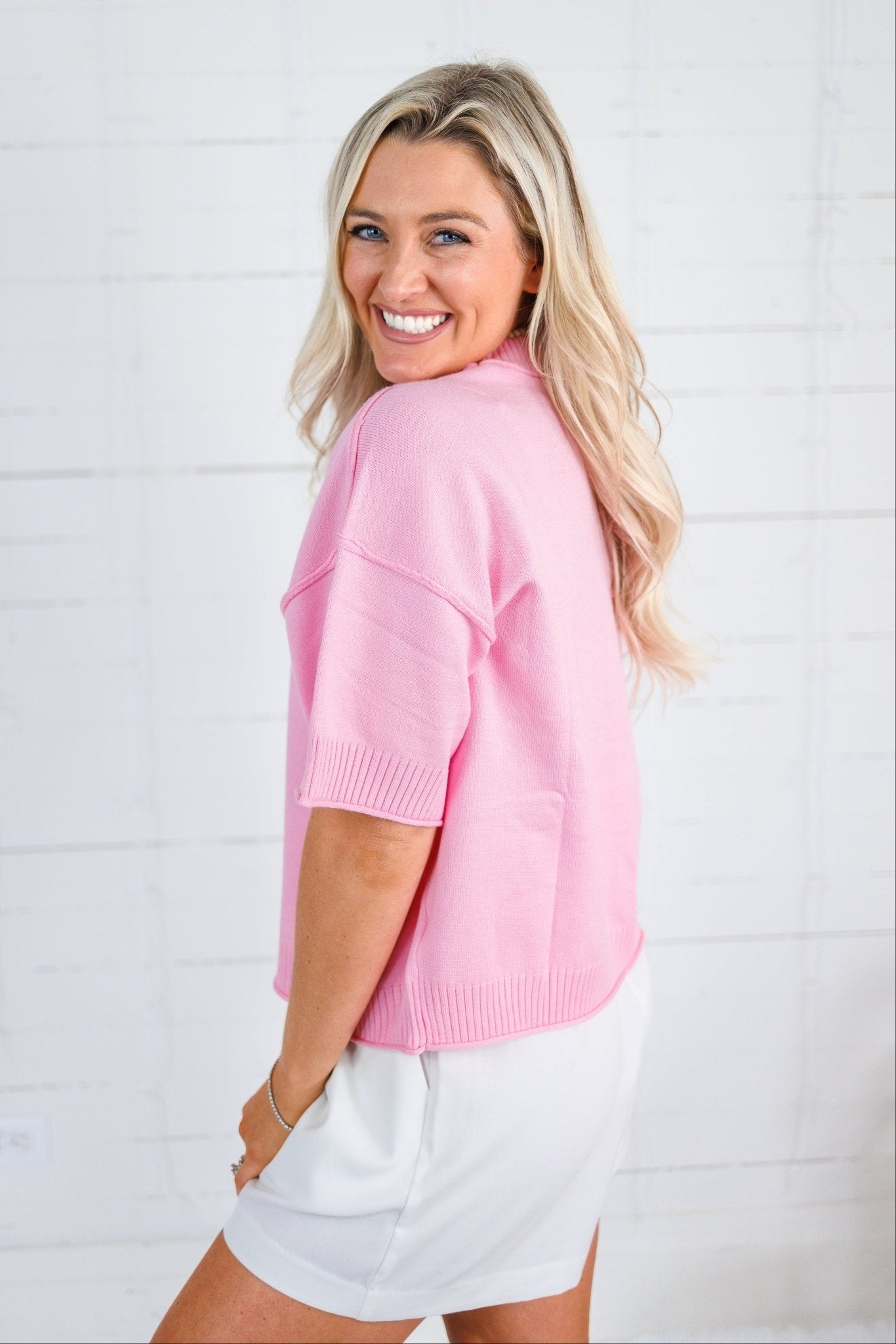 Paula Pink Boxy Sweater GLAM