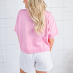 Paula Pink Boxy Sweater GLAM