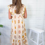 Paulette Golden Ecru Maxi Dress UMGEE 