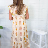 Paulette Golden Ecru Maxi Dress UMGEE 