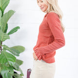 Paulson Persimmon Ruffle Sweater Compania Fantastica