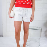 Paulson White Denim Shorts Elan