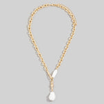 Pearl Pendant + Gold Chain Necklace - A3 Accessories - Jewelry - Clover + Bee