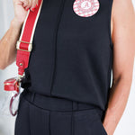 Penelope Black Scuba Sleeveless Top Entro