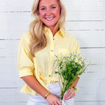 Perkins Sunny Yellow Flounce Top Entro