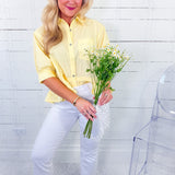 Perkins Sunny Yellow Flounce Top Entro