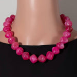 Pinched Marble Resin Beaded Necklace - A3 Accessories - Jewelry - Clover + Bee