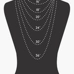 Pinched Marble Resin Beaded Necklace - A3 Accessories - Jewelry - Clover + Bee