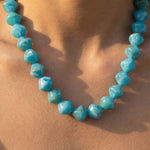 Pinched Marble Resin Beaded Necklace - A3 Accessories - Jewelry - Clover + Bee