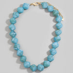 Pinched Marble Resin Beaded Necklace - A3 Accessories - Jewelry - Clover + Bee
