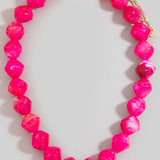 Pinched Marble Resin Beaded Necklace - A3 Accessories - Jewelry - Clover + Bee