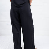 Pippa Black Scuba Wide Leg Pants Entro