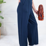 Pippa Navy Scuba Wide Leg Pants Entro