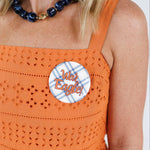 Plaid War Eagle Gameday Button