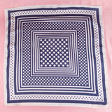 Polka Dot Concentric Square Print Scarf