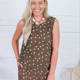 Porter Cocoa Polka Dot Top