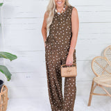 Porter Cocoa Polka Dot Top