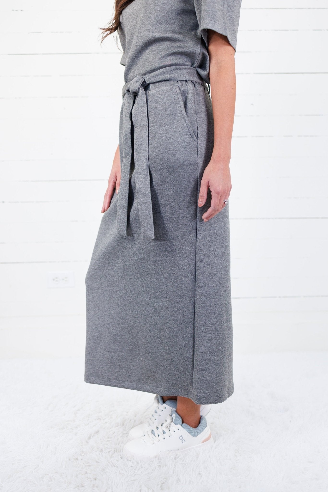 Porter Dark Grey Scuba Skirt Molly Bracken