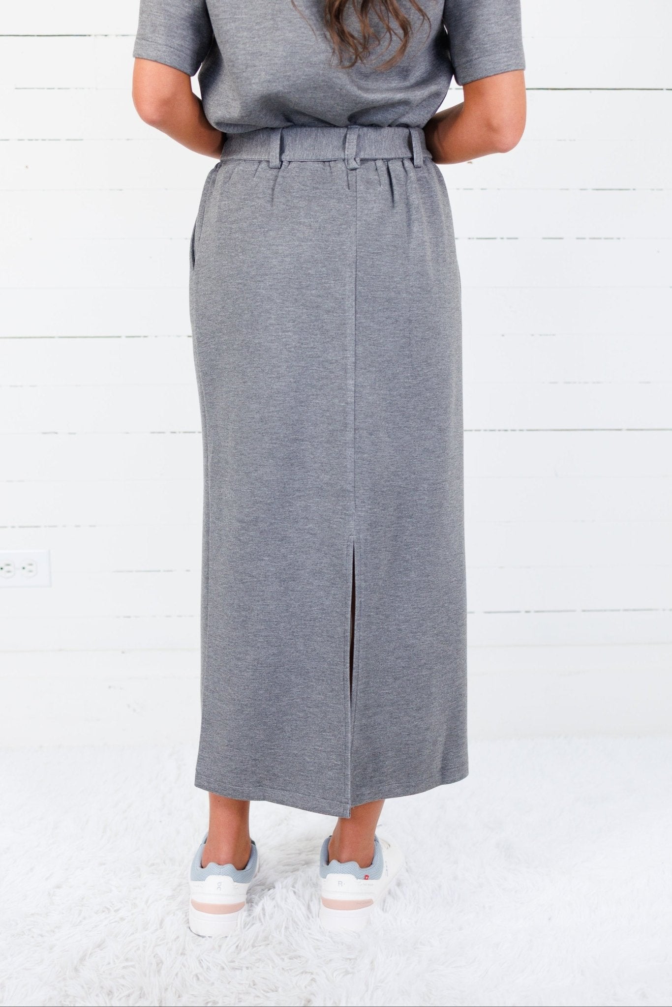 Porter Dark Grey Scuba Skirt Molly Bracken