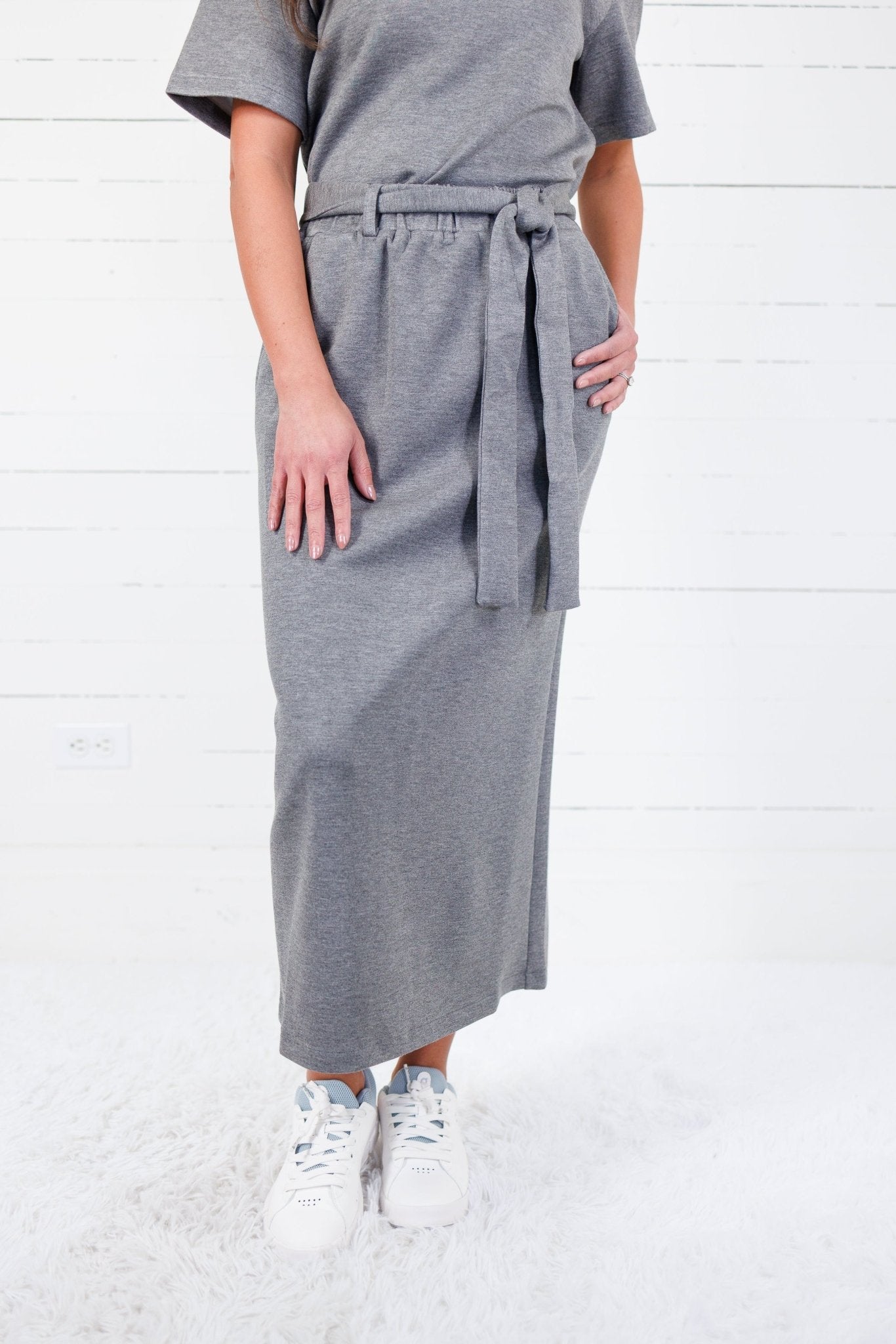 Porter Dark Grey Scuba Skirt Molly Bracken