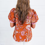 Porter Rust + Pink Trimmed Top Entro