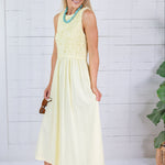 Priscilla Butter Yellow Maxi Dress Molly Bracken