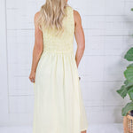 Priscilla Butter Yellow Maxi Dress Molly Bracken
