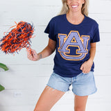 Queen of Sparkles Auburn Gingham AU Tee
