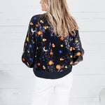 Queen of Sparkles Black Full Sequin Pumpkin Sweater