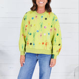 Queen of Sparkles Lime Skeleton Sweatshirt