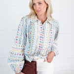 Queenie French Cottage Floral Top Karlie