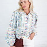 Queenie French Cottage Floral Top Karlie