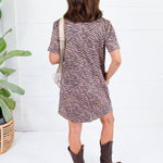 Quincy Animal Faux Suede Mini Dress Fate