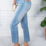 Rachael Performance High Rise Raw Hem Jean KUT