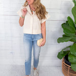 Rachael Performance High Rise Raw Hem Jean KUT