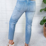 Rachael Performance High Rise Raw Hem Jean KUT
