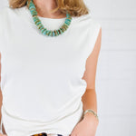 Rayna Ivory Ruched Banded Top KUT