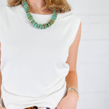 Rayna Ivory Ruched Banded Top KUT
