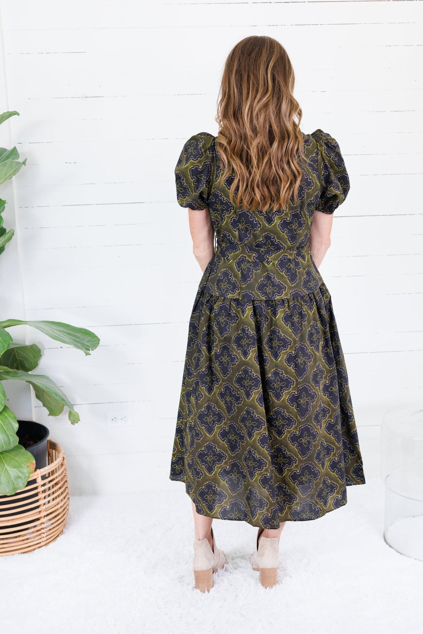 Rebecca Olive Moroccan Tile Dress Entro