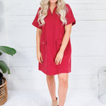 Red Jodie Dress Jodifl